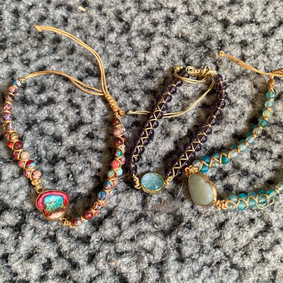 Handcrafted Beaded Bracelets Set - Picture 4 of 6